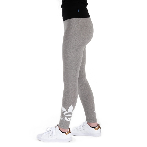 Adidas Trefoil Heather Gray Leggings - Picture 2 of 6